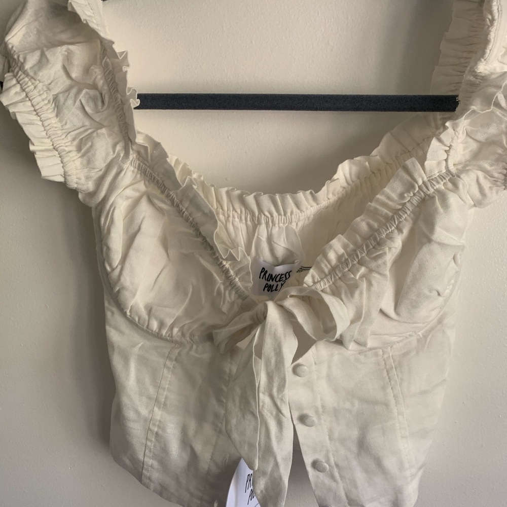 white crop top